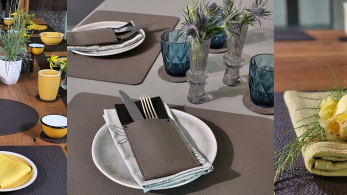 Blumendeko für den Tisch gestalten, Wunschleder