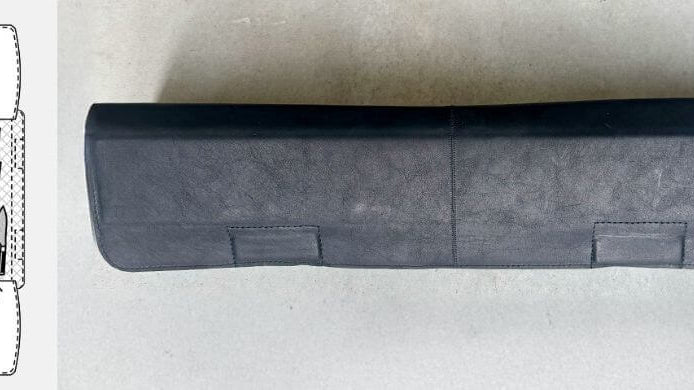 magnetische Messertasche, Magnetmessertasche Leder, Rolltasche Kochmesser, Wunschleder