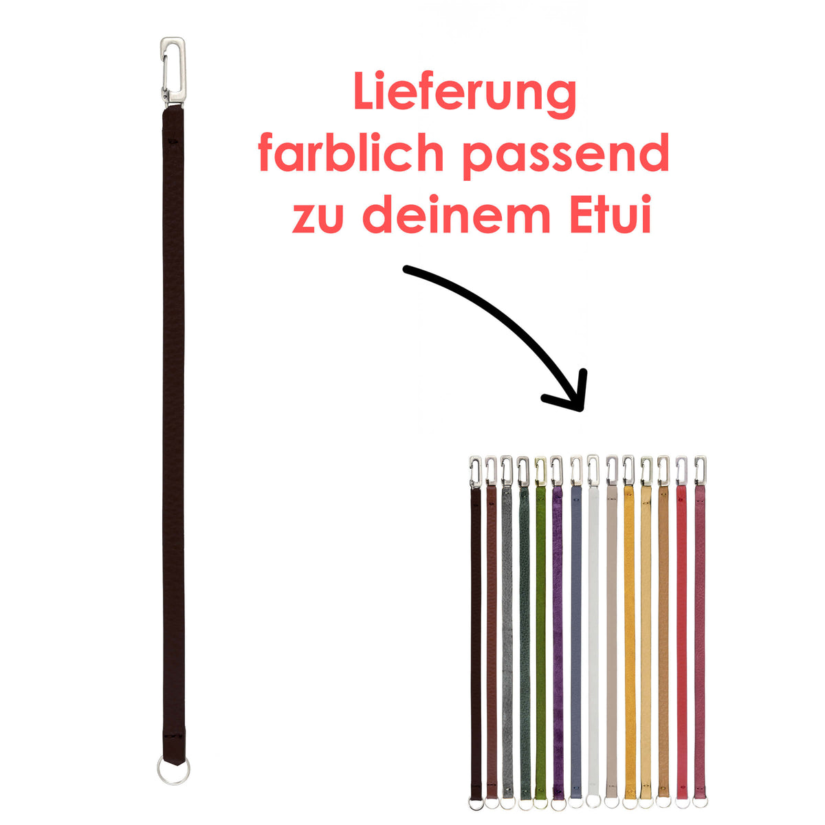 Verlängerungsband für Etui, Wunschleder