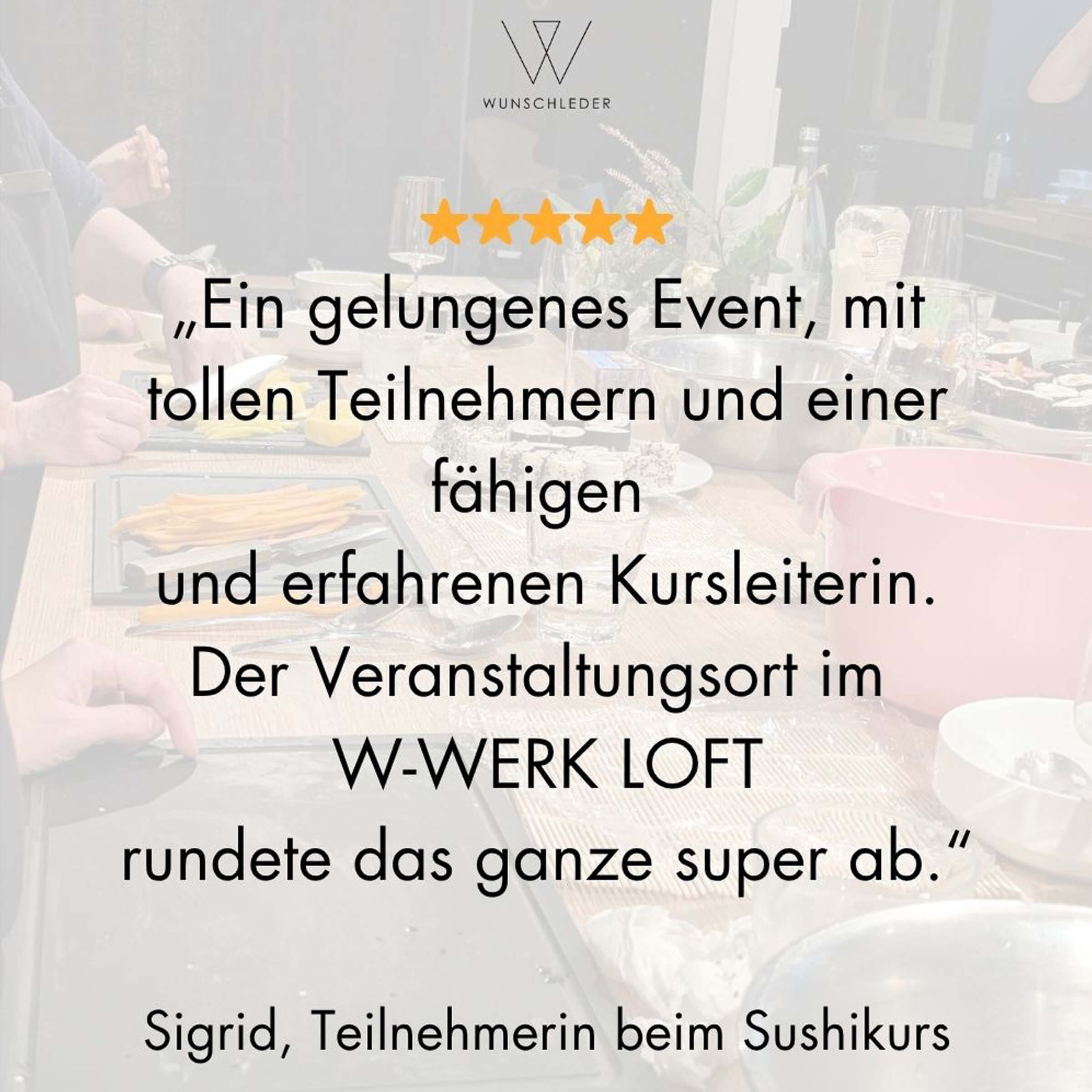 Sushikurs Passau, Wuschleder