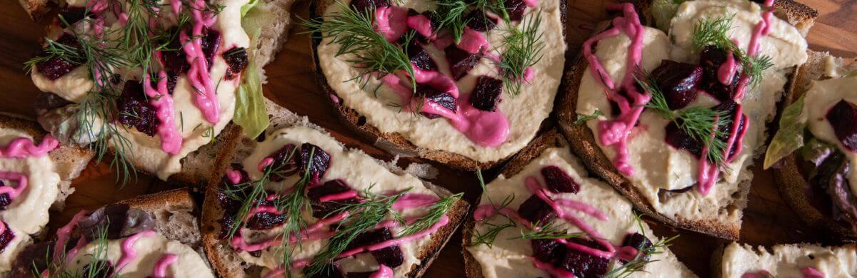Häppchen, belegte Brote für Buffets, Rezepte, Wunschleder