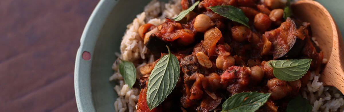 Maghmour Rezept, libanesischer Aubergineneintopf, Wunschleder