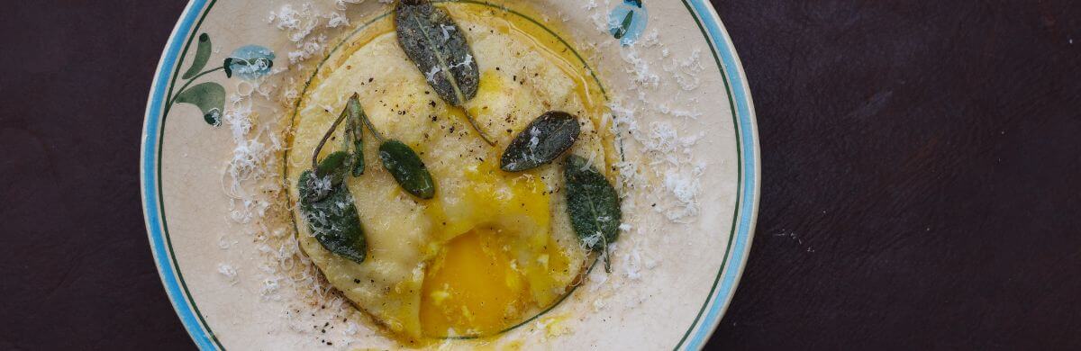 Raviolo mit flüssigem Eigelb Rezept, Wunschleder